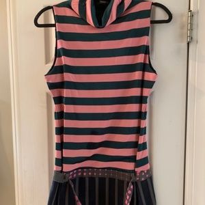 Custo Barcelona Mock Neck Sleveless Dress